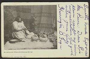 Indian Basket Artist Dat So La Lee Postcard 1905 Washoe Artist  