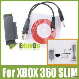 New Hard Drive USB 2.0 HDD Data Transfer Cable KIT + Software For XBOX 