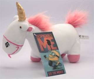 Despicable Me 10 Fluffy unicorn plush doll toy w/tag  