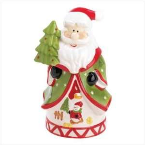 Cheerful Santa Cookie Jar 