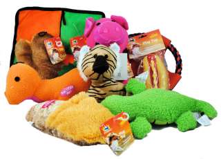Lot of 9 Assorted Pet Dog Toys Chew Frisbee Squeaker  