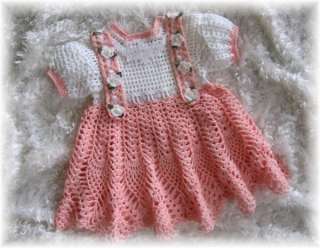 TWO DAINTY & LACY Baby Dress Crochet Patterns (17 18) by REBECCA 