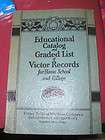   RECORDS Books 1912 19 OPERA Catalog MUSIC + 1 Edison Record Book