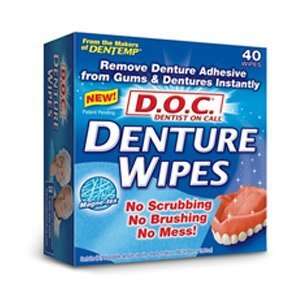  Dentist On Call Denture Adhesive Remover Wipes Health 