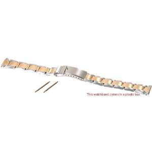   Ladies 2 tone Stainless Watch Band Deployment Buckle