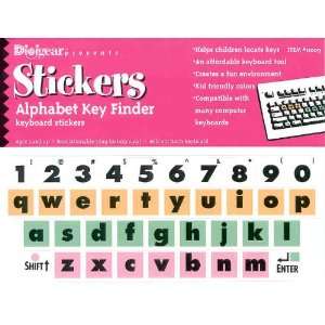 Kids Computer Keyboard Alphabet Key Finder Stickers   Lower Case 