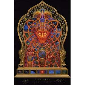  Cosmic Christ Poster Signed By Alex Grey 
