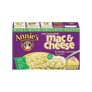 Annies Homegrown Microwavable Mac & Cheese, White Cheddar Cheese 5 ea 