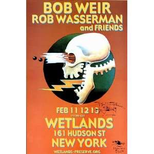  Bob Weir & Rob Wasserman Concert Poster   New York 