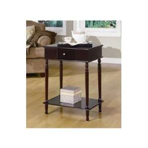  Lauren & Co Chelsea 1 Drawer Wood Accent Table: Home 