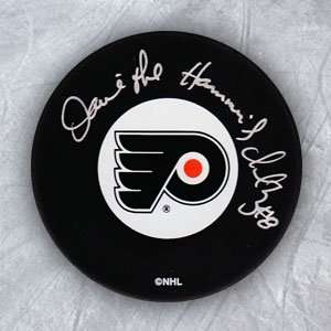  DAVE SCHULTZ Philadelphia Flyers SIGNED Hockey Puck 