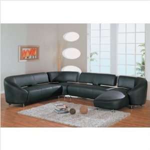  Global Furniture Denise Sectional in Black