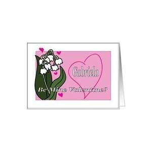 Gabriela Lily of the Valley Be Mine Valentine? Card 