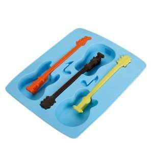  Guitar Shaped Silicone Ice Cube Molds Tray
