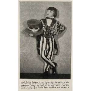  1923 Print Jackie Coogan Uncle Sam Silent Film Actor 