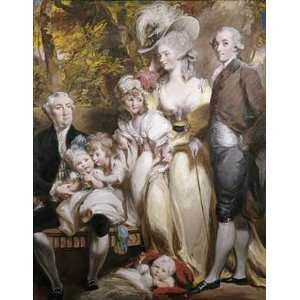 Group Portrait of Sir John Taylor by Daniel Gardner 17.13X22.00. Art 