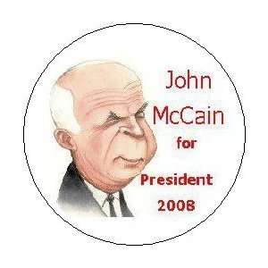 JOHN McCAIN for PRESIDENT 2008 Pinback Button 1.25 Pin / Badge
