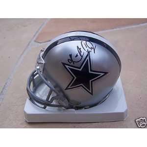 Ken Norton Jr Dallas Cowboys Signed Mini Helmet W/coa