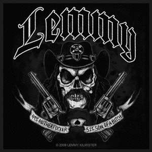  Motorhead Lemmy Skull & Guns Official Woven Patch 