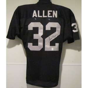 Marcus Allen Autographed/Hand Signed Black Jersey with HOF 03 