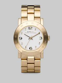 Marc by Marc Jacobs   Amy Link Bracelet Watch/Gold   Saks 