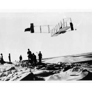  1911 photo Orville Wright making record soaring flight of 