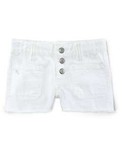 Ralph Lauren Childrenswear Girls Denim Cut Off Shorts in Ferry Wash 