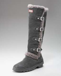 Suede Shearling Boot  