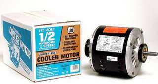   HP 115 Volt 2 Speed Evaporative Swamp Cooler Motor 026529220408  
