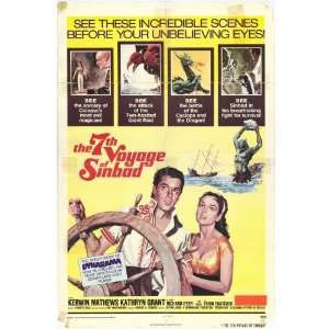  The Seventh Voyage of Sinbad (1975) 27 x 40 Movie Poster 