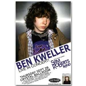   Ben Kweller Poster   Concert Flyer   Sam Roberts Band