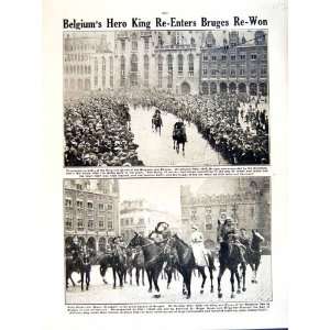 1919 WORLD WAR KING BELGIANS BRUGES ROGER KEYES ATHLONE 