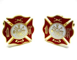 unit fire fighter gift set cufflink money clip tie bar tie pin this 