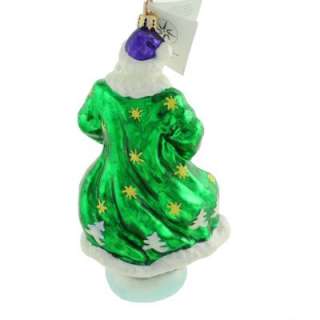   Rare Jolly Jig Santa Irish Green Coat Folk Dancing Ornament  