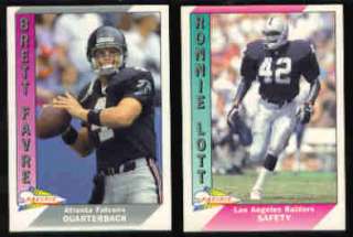  SET OF 1991 PACIFIC FOOTBALL SERIES 1 & SERIES 2 TRADING CARDS 