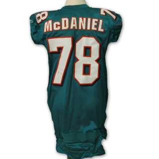 Tony McDaniel Miami Dolphins Game Worn Jersey Thru 9/12/11 vs Patriots 