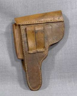 1939 WWII GERMAN OFFICER MILITARY LUGER P08 PISTOL GUN LEATHER HOLSTER 