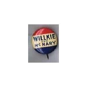  Willkie McNary 1940 presidential campaign pinback button 