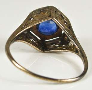   Rose Gold Filigree 1.45ct Kashmir Blue Sapphire Engagement Ring  