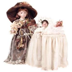  MABEL 30 Porcelain Country w/Baby Doll By Golden 