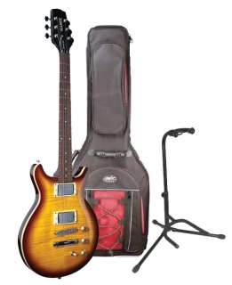   Series Flame Top Electric Guitar   Tobacco Sunburst w/ Gig Bag & Stand