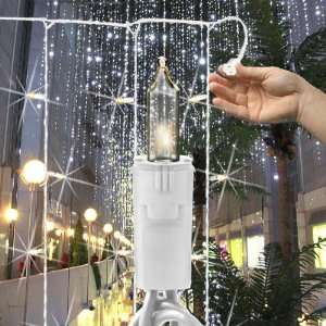    Clear Mini Lights   5 Drop Curtain   Lighted Length 30 in.   Drop 