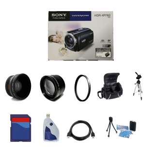 New Sony HDR XR160 XR160 Handycam Camcorder w/ 16GB Lens Package 