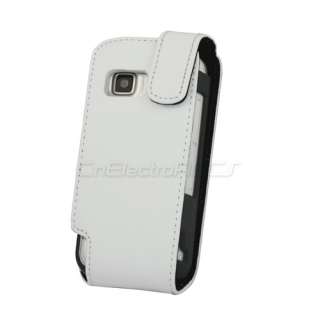 New White Flip Leather Cover Case Skin for Nokia 5230  