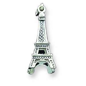  Sterling Silver Eiffel Tower Pendant Jewelry