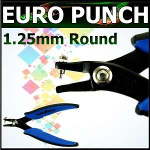 25mm Round Metal Hole EURO Punch Pliers Copper Silver Thick as 18 