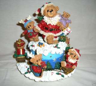 TEDDY BEAR CHRISTMAS MUSIC BOX~PLAYS JINGLE BELLS!!!!!  