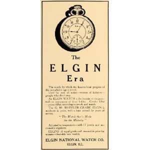  1907 Ad G.M. Wheeler Grade Elgin National Pocket Watch 