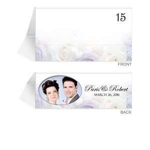  150 Photo Place Cards   Rose Lavender White Office 