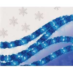  18 Feet Blue Crystal Iced Rope Christmas Lights: Home 